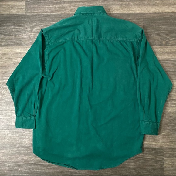 Vintage Duckhead Button Down Shirt Long Sleeve XL Red White Blue Striped 90s Y2K - Picture 3 of 4